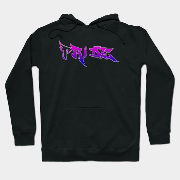 Bi Pride Graffiti Hoodie by BigTexFunkadelic